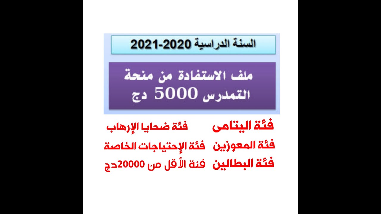 بداية دفع ملفات منحة التمدرس 5000دج السنة الدراسية 2021/2020