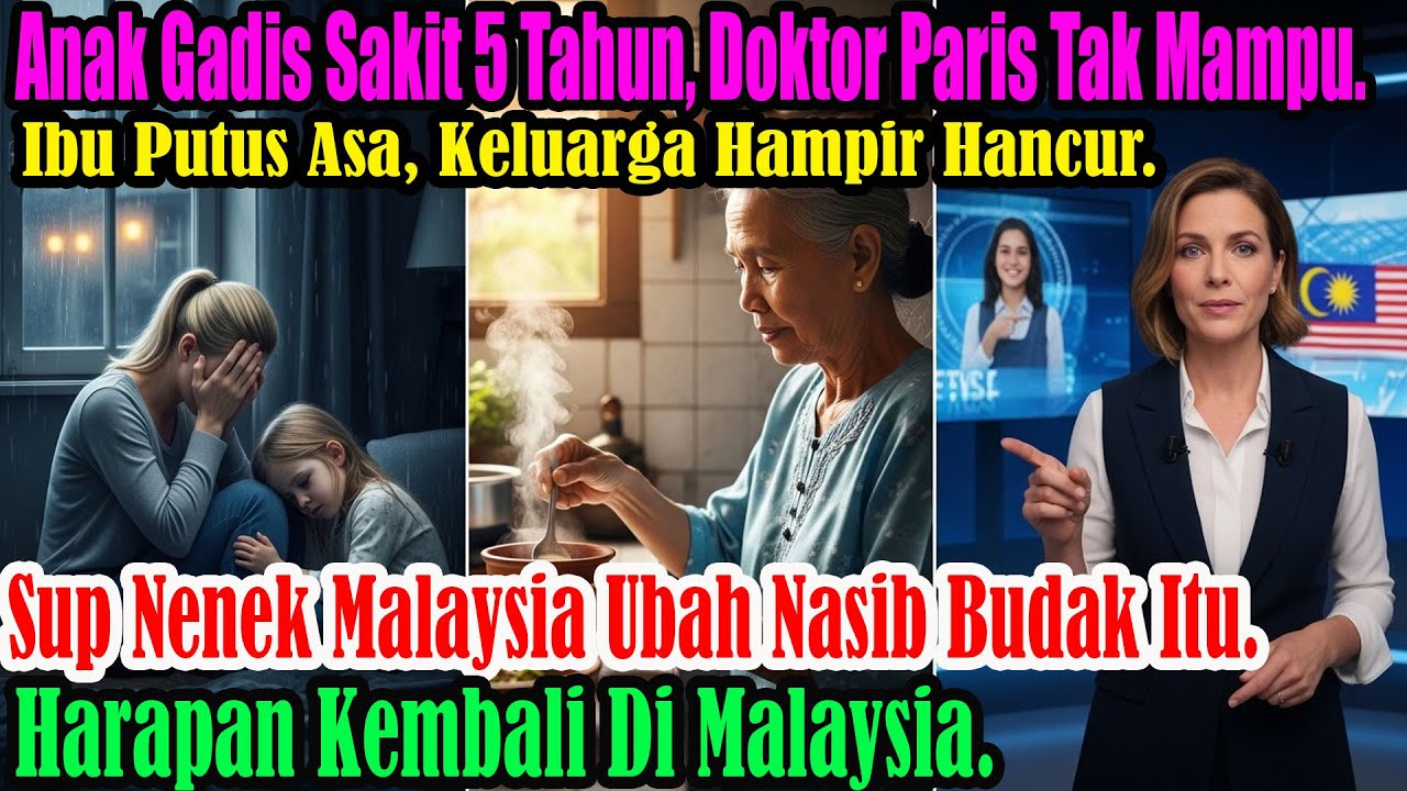 Budak perempuan Perancis sembuh selepas 5 tahun berkat sup Melayu jiran di Paris, doktor gagal total