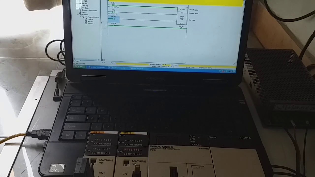 Hướng dẫn thử test modul omron c200h-od215