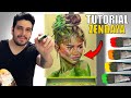 TUTORIAL Retrato en ACRILICOS - ZENDAYA