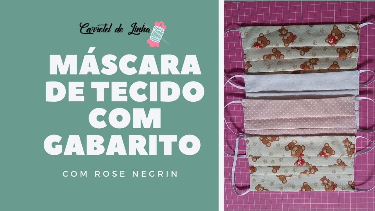 #PREGAS | GABARITO PARA MÁSCARA DE TECIDO- NÃO PRECISA IMPRIMIR!