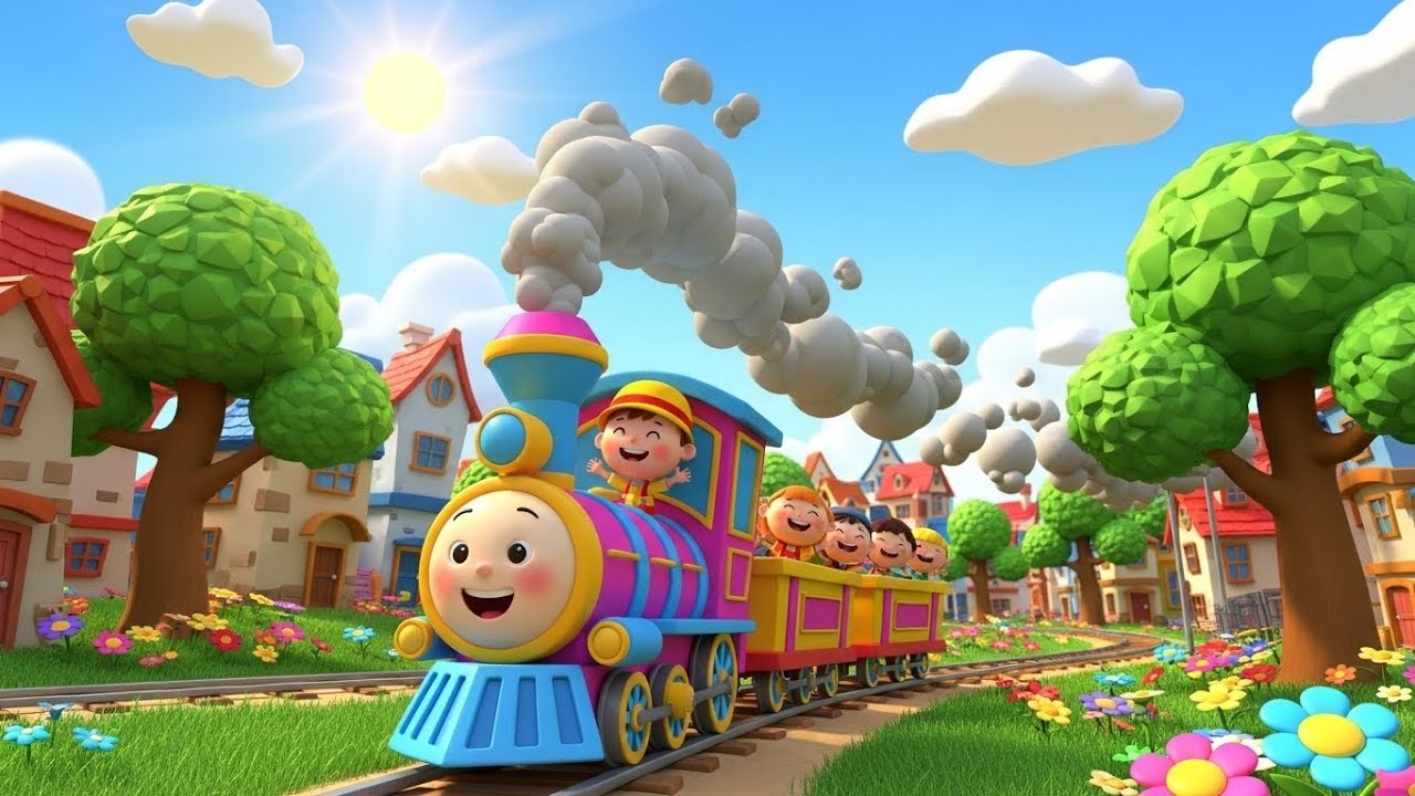The Train Song for Kids | Fun Vehicle Song, Nursery Rhyme & Baby Music 🚂🎶👶