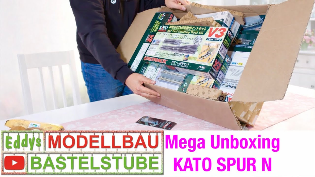 Mega #Modelleisenbahn - #Modeltrain Unboxing #Kato N Unitrack  …. V2 V3 V15 V14