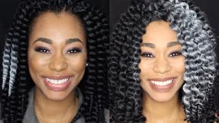 Grey Senegal Bantu crochet braids on Vivica Fox Cornrow Express Cap |ChimereNicole