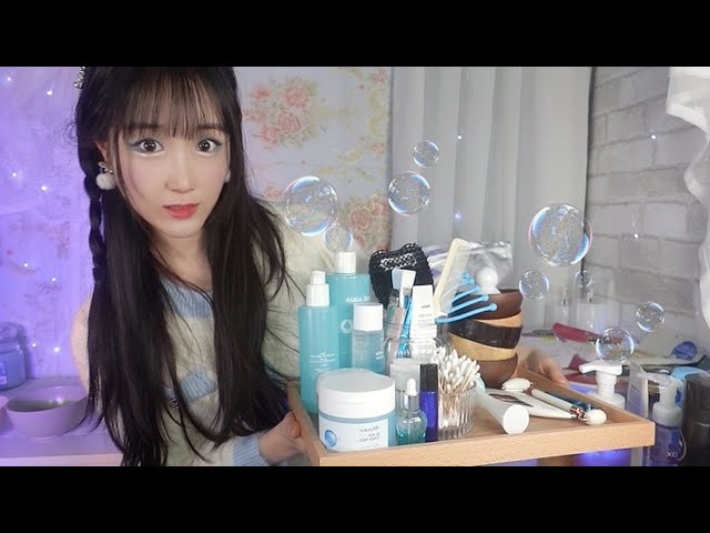 ASMR Winter Spa Facial Treatment🛁Skincare & Massage Pampering🧴❄️Personal Attention for Sleep