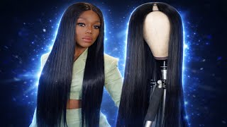 Aliexpress 16-34Inch Straight V Part Human Hair Wigs Straight Brazilian Wig For Women Cheap U part screenshot 5
