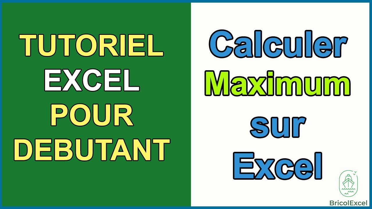Comment calculer le maximum sur Excel - YouTube