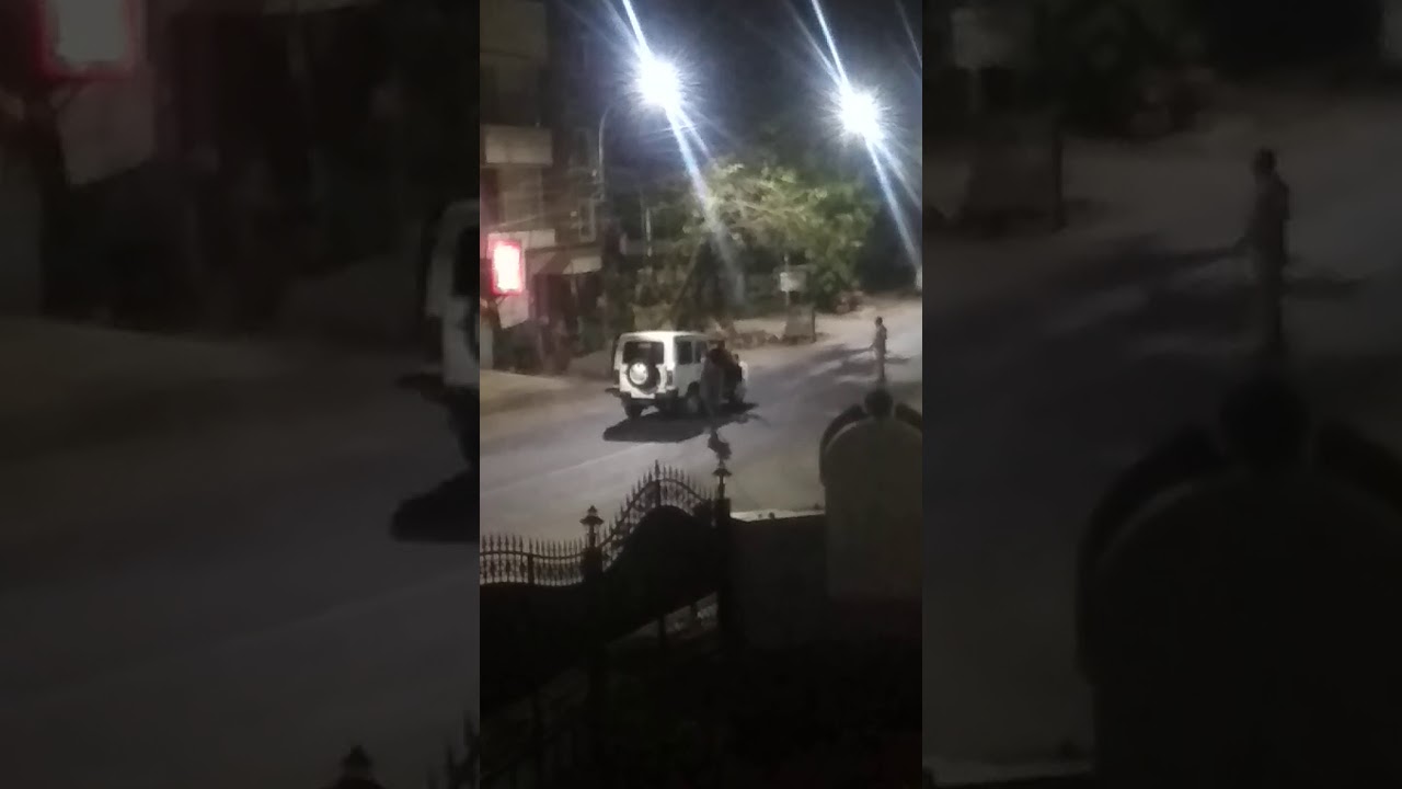 Police stopping and beating people in Chennai