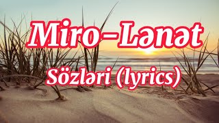 Miro - Lənət (lenet) & Sözləri (lyrics)