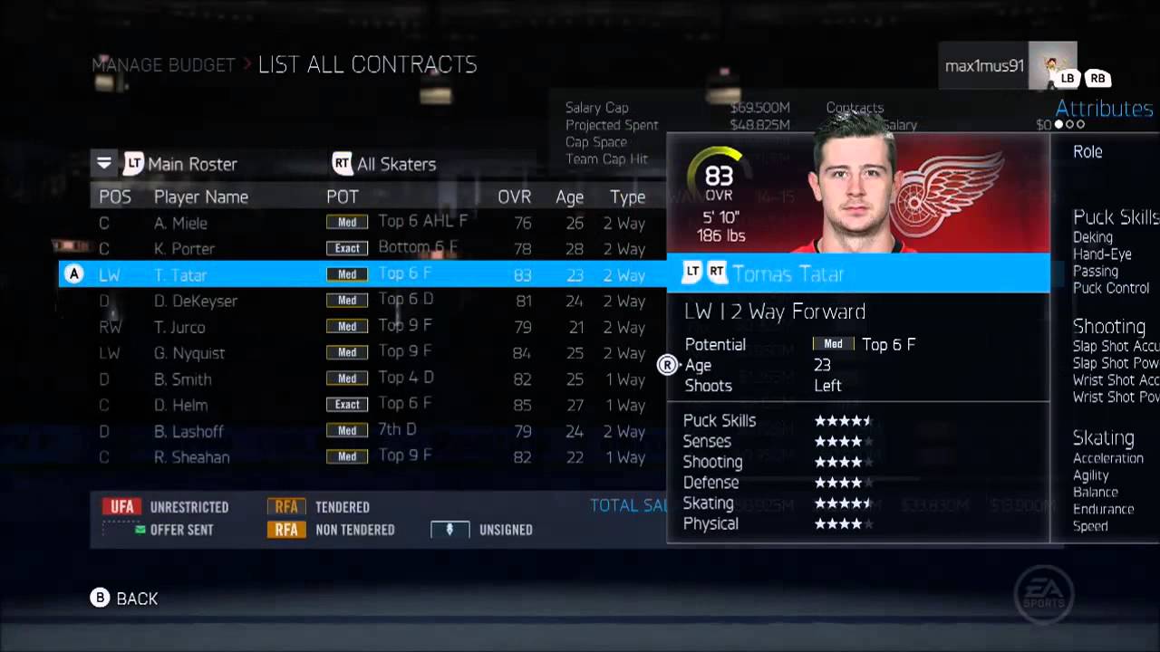 NHL 15 GM Mode first look