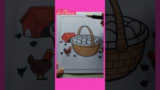 Chickens easter happy easter coloring book cute and bold and easy