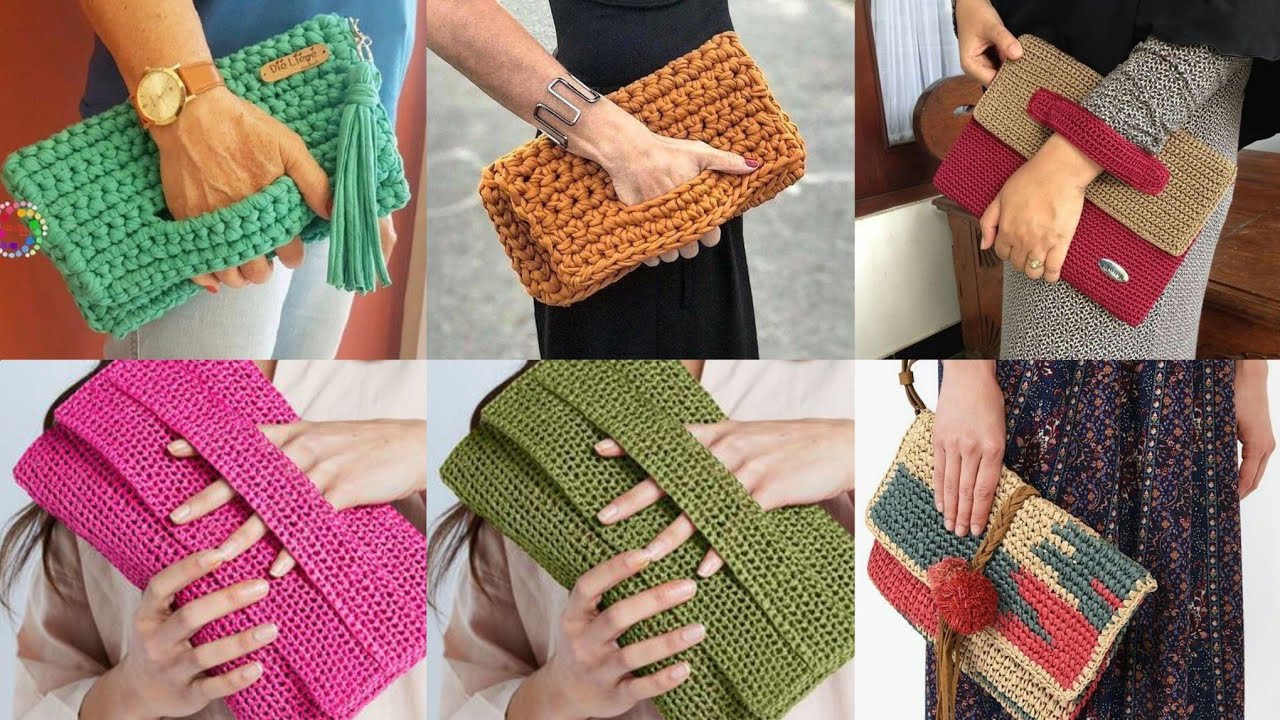 Popular fashion designer Free crochet pattern crochet clutch design for Girls 2022