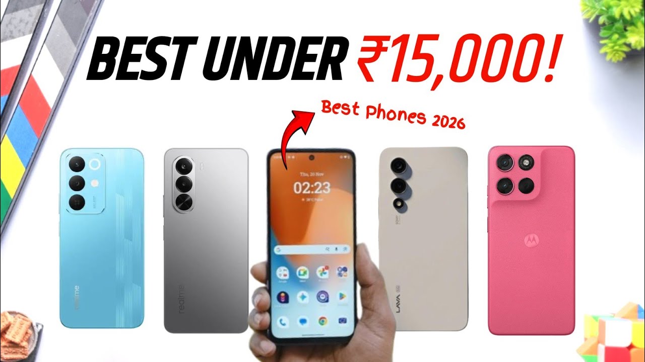 Top 5 Best Smartphone Under 15000 in 2026⚡| Best 5G Phone Under 15000