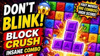 DON’T BLINK! 😱 Block Crush INSANE COMBO LIVE 🔥 screenshot 3