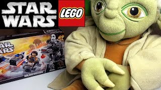 Лего LEGO Star Wars 75195 Обзор Бой пехотинцев Первого Ордена против спидера