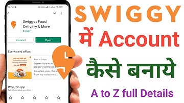 Swiggy account kaise banaye ? | Swiggy id kaise banaye | How to create swiggy account