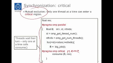 OpenMP introduction  synchronization