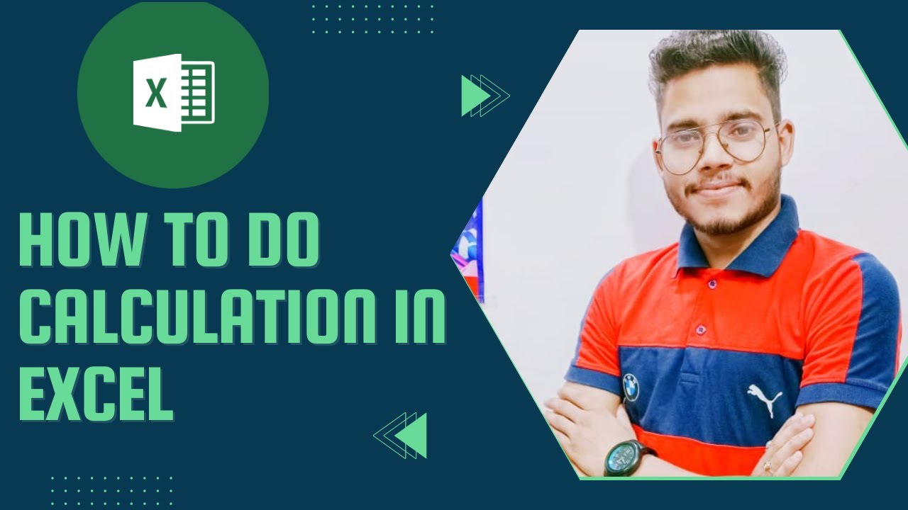 HOW TO DO CALCULATION IN EXCEL YouTube