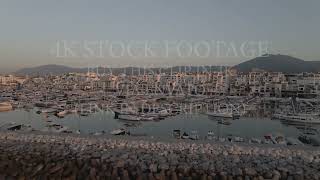 Puerto Banus - Marbella - Drone 4K stock video