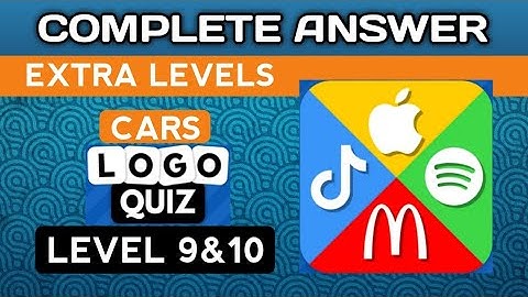Logo Quiz 2023, EXTRA LEVELS, CARS lvl 9&10.  complete answer. @brainitquizzes  #logoquiz