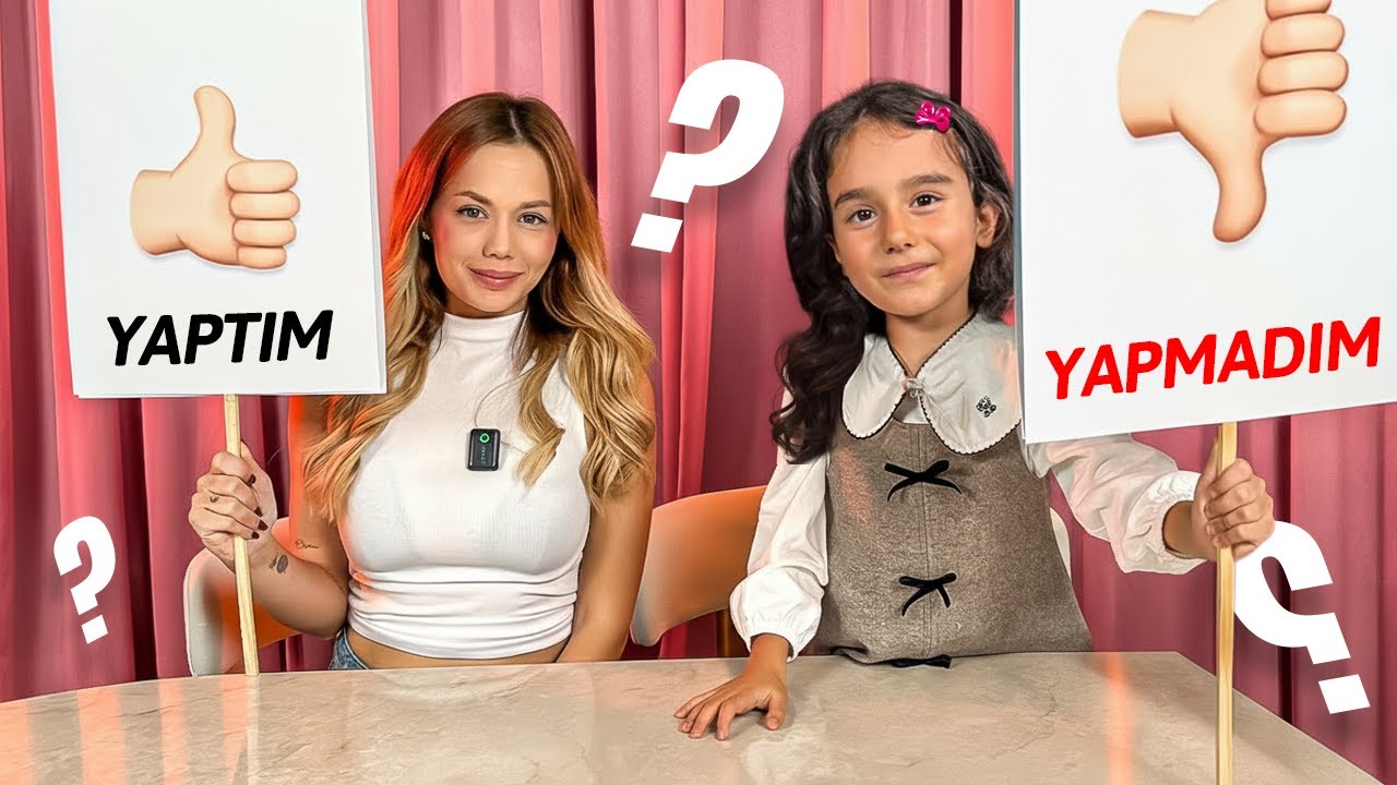 YAPTIM YAPMADIM CHALLENGE ! UTANÇ VEREN YÜZ KIZARTICI SORULAR !? | Gamze Karta Öykü Karta