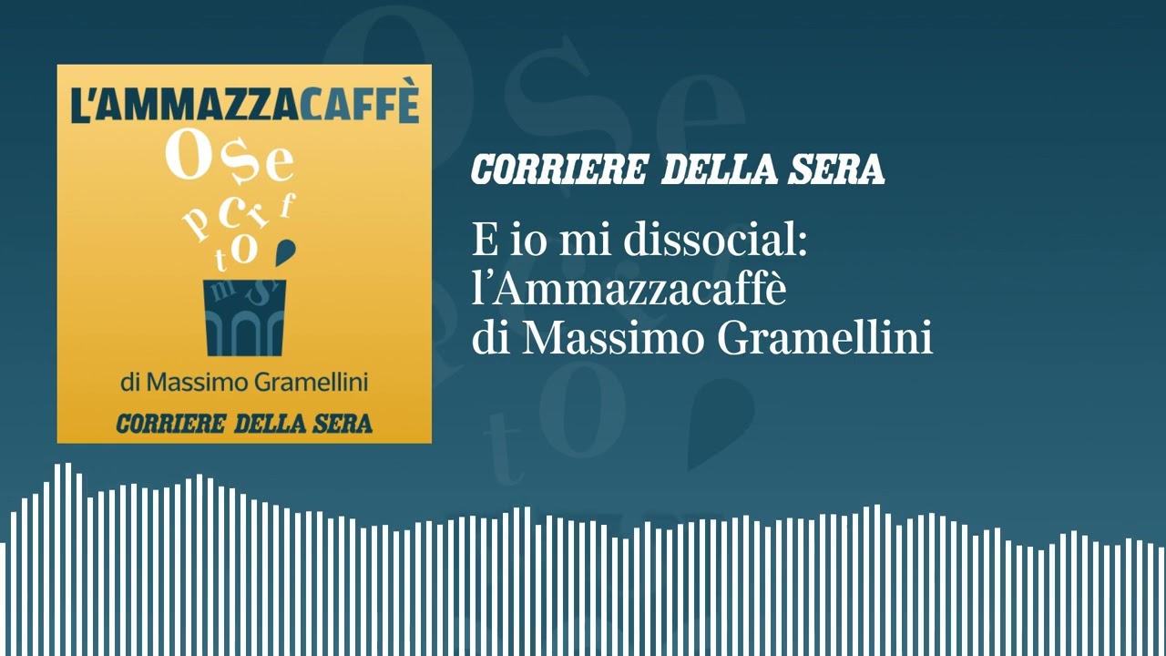 E io mi dissocial: l’«Ammazzacaffè» di Massimo Gramellini