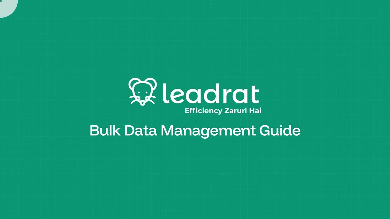 Bulk Data Management Guide
