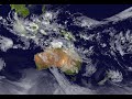 BOM Weather | AHI IR (Ch13) Blue Marble 2km AUS equirect | 2025-03 Timelapse | IDE00405