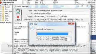 Dealer Solutions Software - Emailing a Vehicle