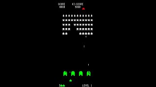A.V.I. space invaders clone gameplay