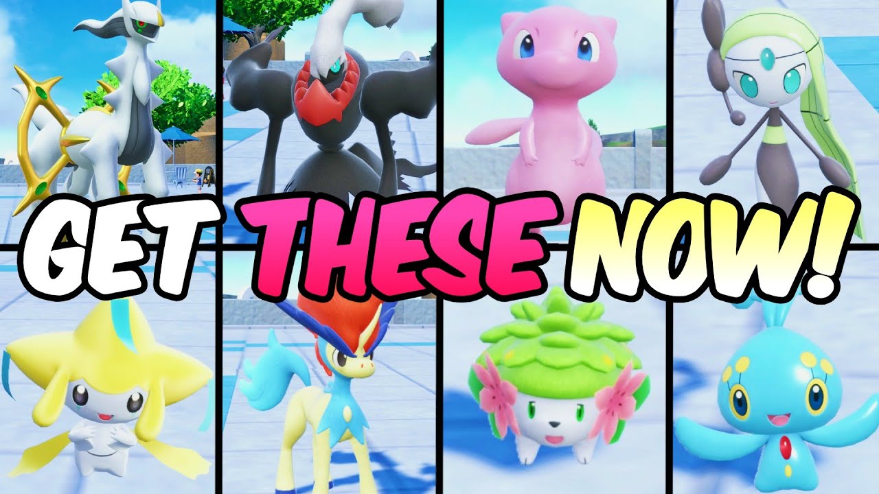 Get all the Game Freak MYTHICAL Mystery Gifts NOW!