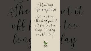 Writing Prompt #20 [30 Writing Prompts]