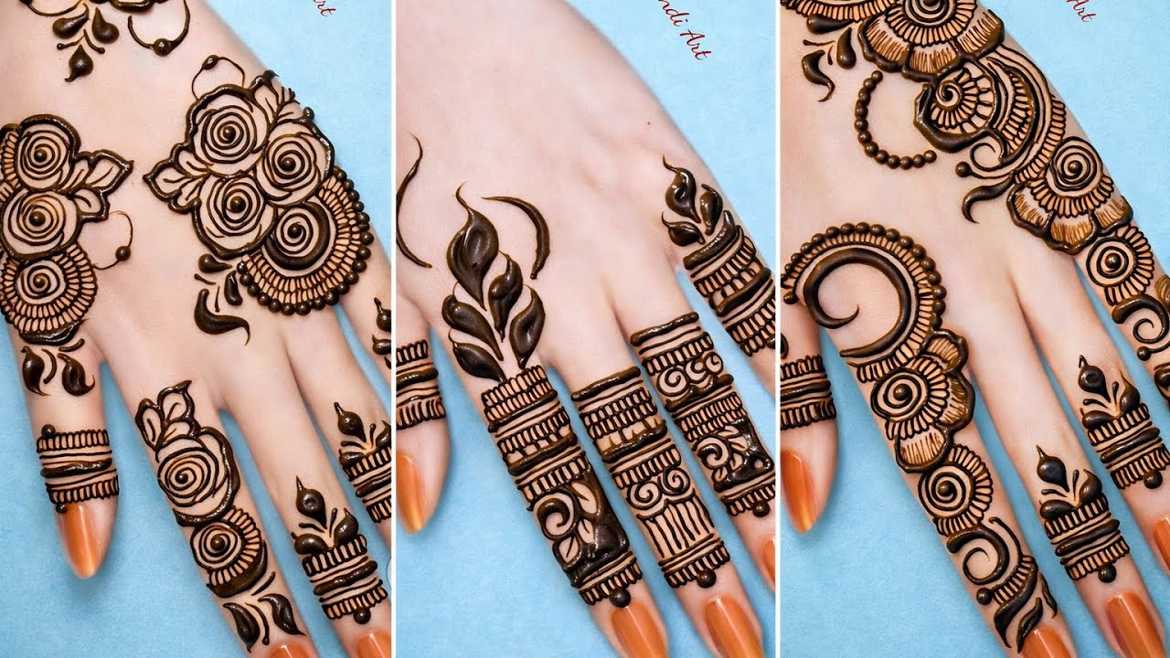 Unique and beautiful mehndi design | Beautiful cone designs for full hands | Cone designs simple