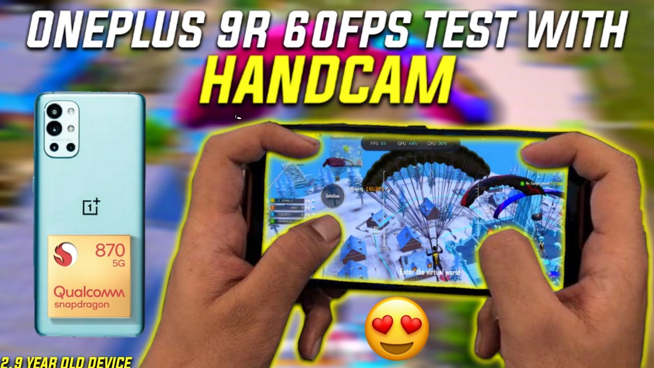 ONEPLUS 9R BGMI TEST 2024 WITH HANDCAM  | SNAPDRAGON 870 🔥