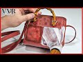 [ASMR] 'Clean & Dye' GUCCI Red Bamboo handle mini Bag  -4k