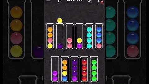 Ball Sort Color Water Puzzle Level 114 Walkthrough 🧪🟠🟢🔵, #shorts