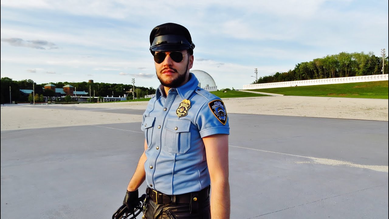 Black and Blue Leather Uniform II YouTube