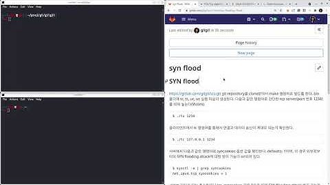 SYN flooding attack