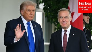 Breaking News President Trump Welcomes Canadian Prime Minister Mark Carney To The White House