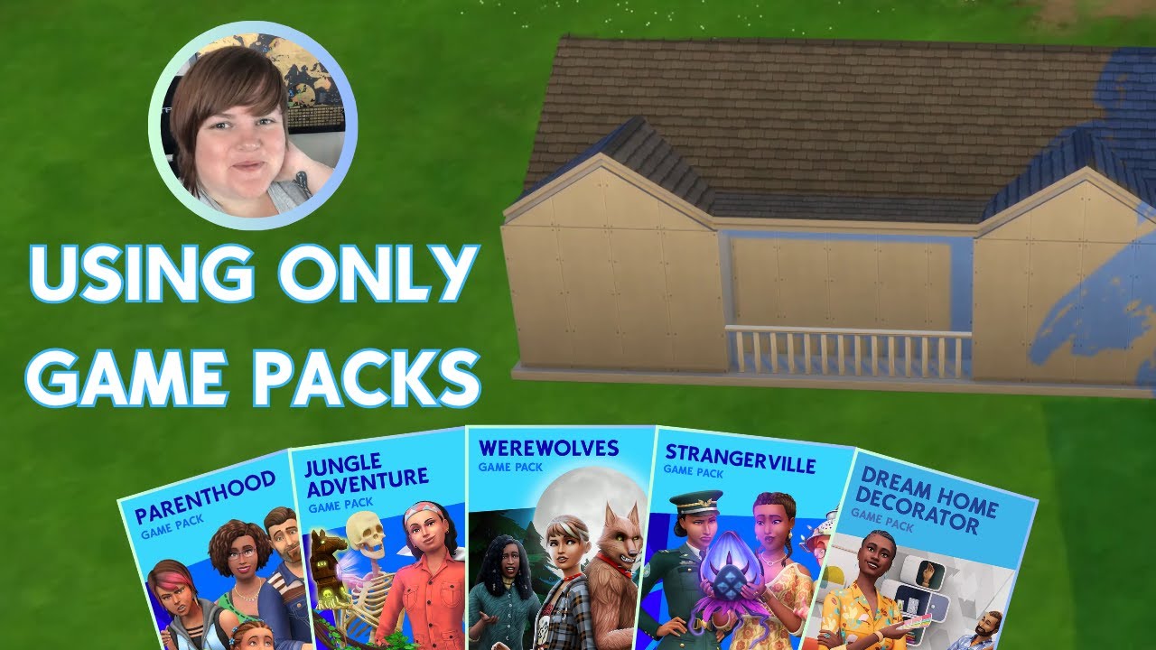 Can I build a house using ONLY The Sims 4 Game Packs? - YouTube