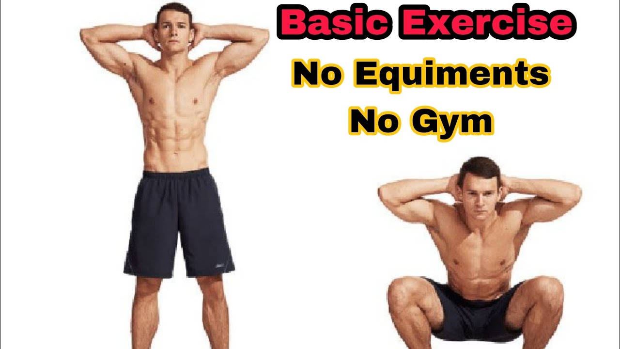 Basic Exercise For Beginners| No Equiments | No Gym #basic #exercise # ...