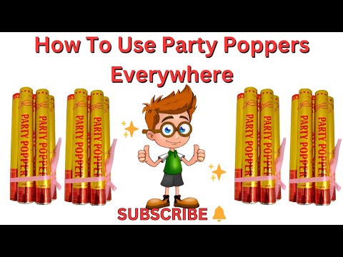 how to blast Party popper with out fire paper confetti