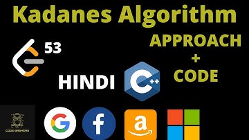 Maximum Sum Subarray part 2 | Kadanes Algorithm | Leetcode 53 | Hindi