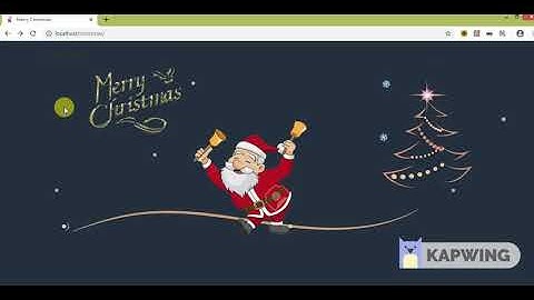 merry christmas css animation
