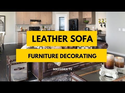 35+ Unique Leather Sofa Furniture Decorating Ideas