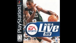 NBA Live 99 (PlayStation) - Charlotte Hornets vs. Indiana Pacers