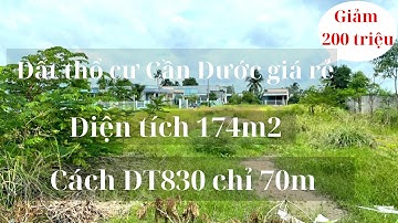 Đất thổ cư Cần Đước giá rẻ| Diện tích 174m2| Đường xe hơi 7 chỗ| Gần quốc lộ 50.  SHR (Đã bán )