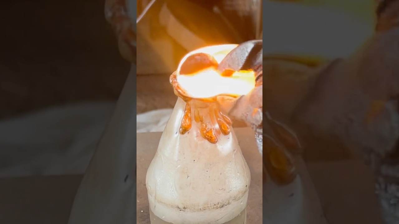 Fire sphere VS bottle of water. 