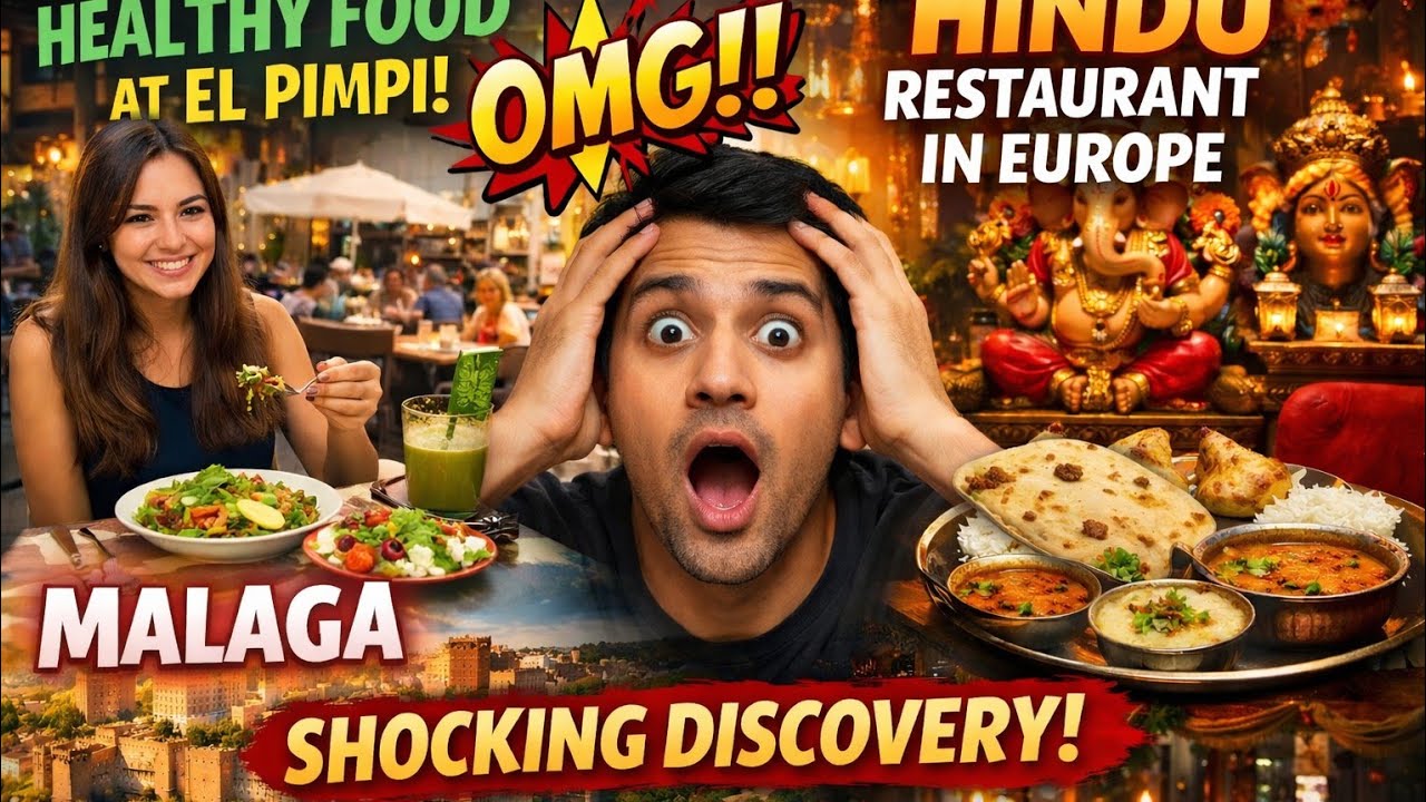 Staying Fit in Spain! 🥗 Picasso's Favorite Spot & Hindu  Restaurant  in Malaga