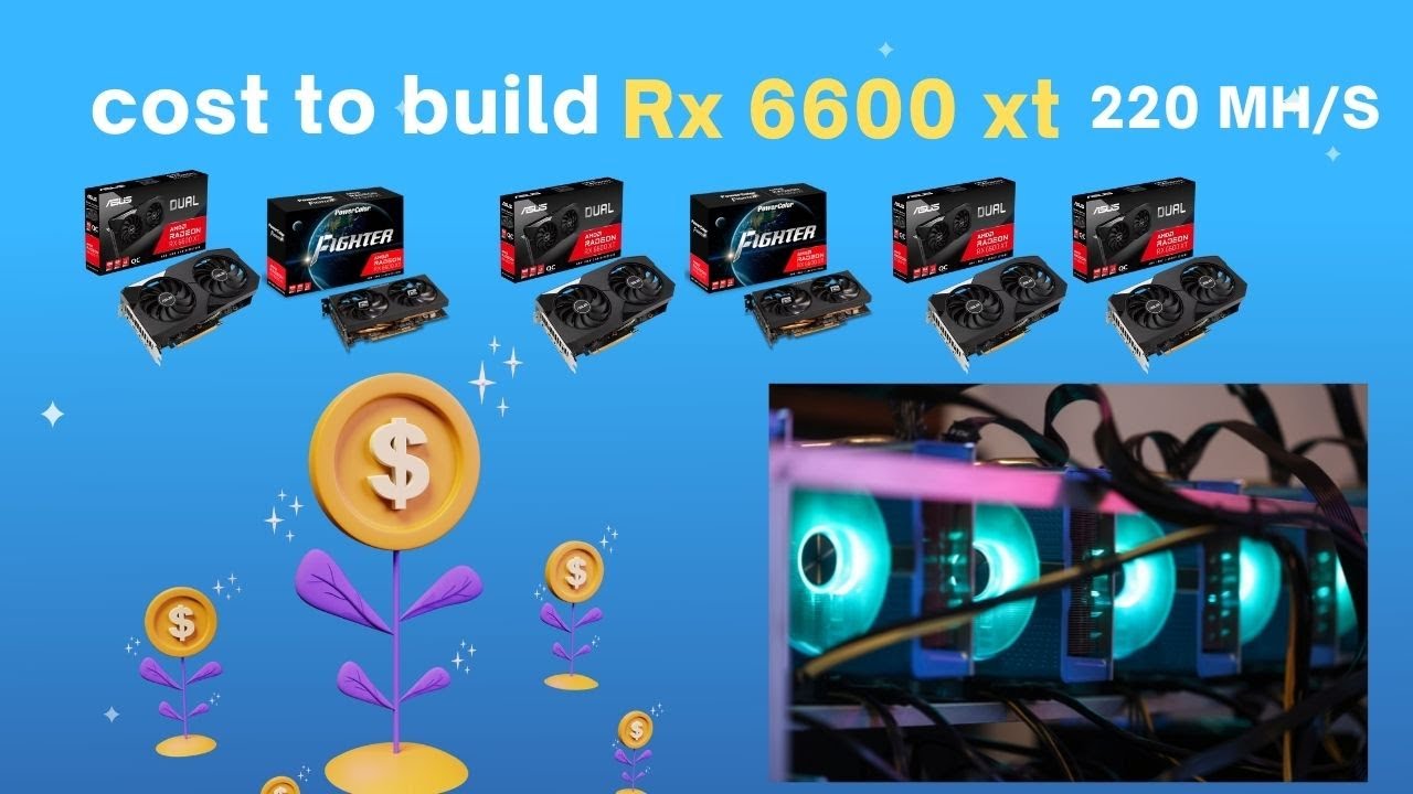 Everything about Mining Rig RX 6600 XT | Best Budget Rig 220 MH/S 2022
